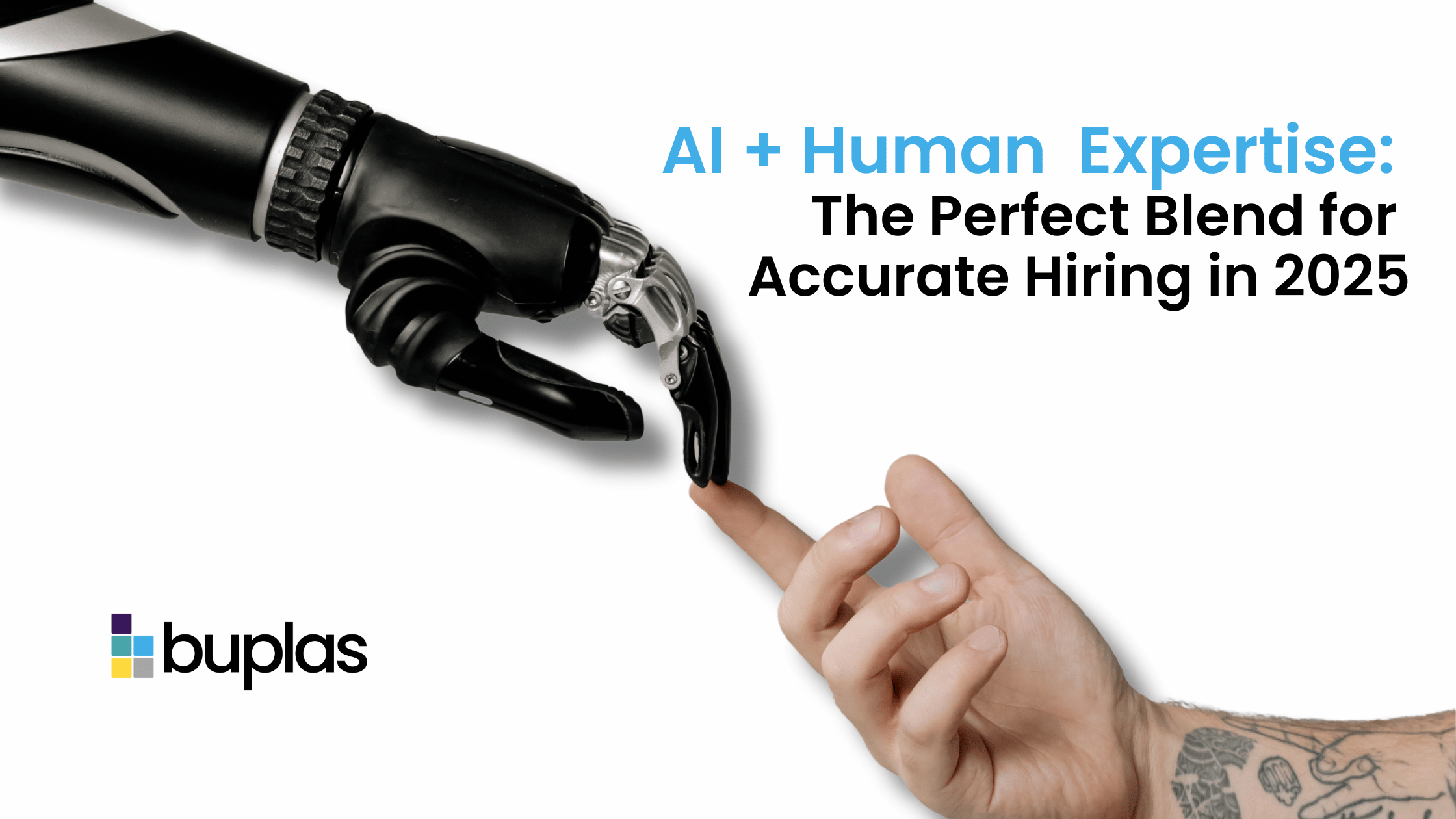 AI and Human for Recruitment Solution in 2025. Robot AI and Human Expertise